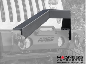 Jeep Wrangler JL Front Bumper Angular Brush Guard - Carbide Black Powder Coat